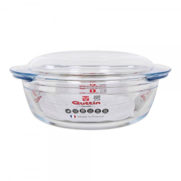 Casserole avec Couvercle Quttin verre (2,2 + 0,8 L)