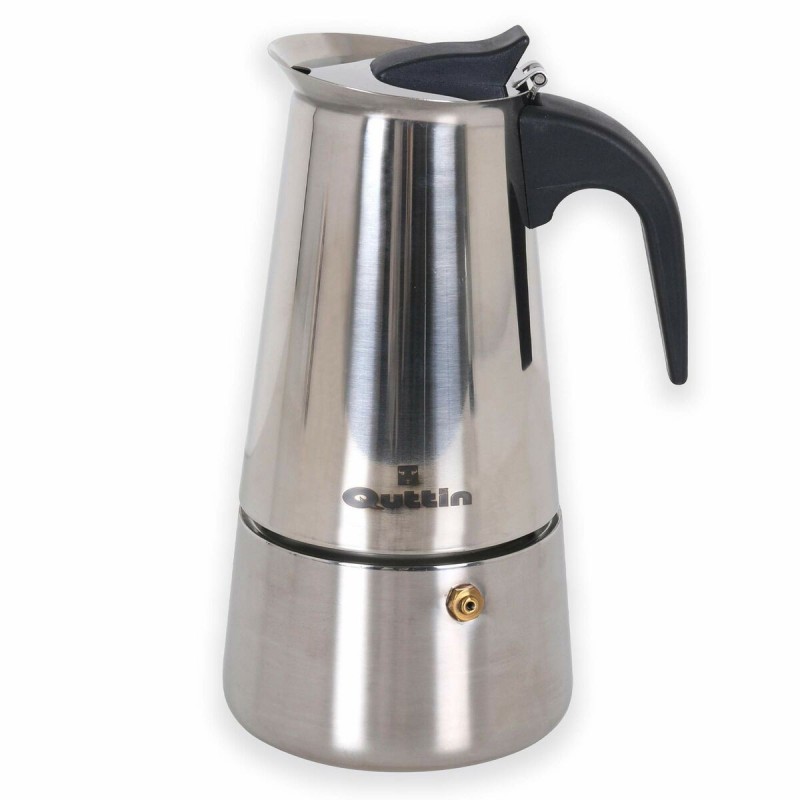 Cafetière Italienne Quttin Argenté Acier inoxydable (4 Tasses)