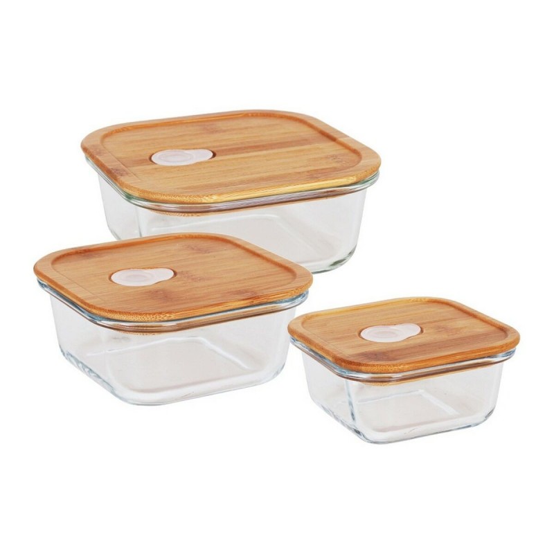 Set of 3 lunch boxes Quttin Bamboo...