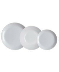 Assietes Luminarc Carine Gris verre (18 pcs)