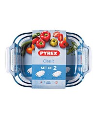 Ensemble de plats de cuisson au four Pyrex Classic Verre borosilicaté 