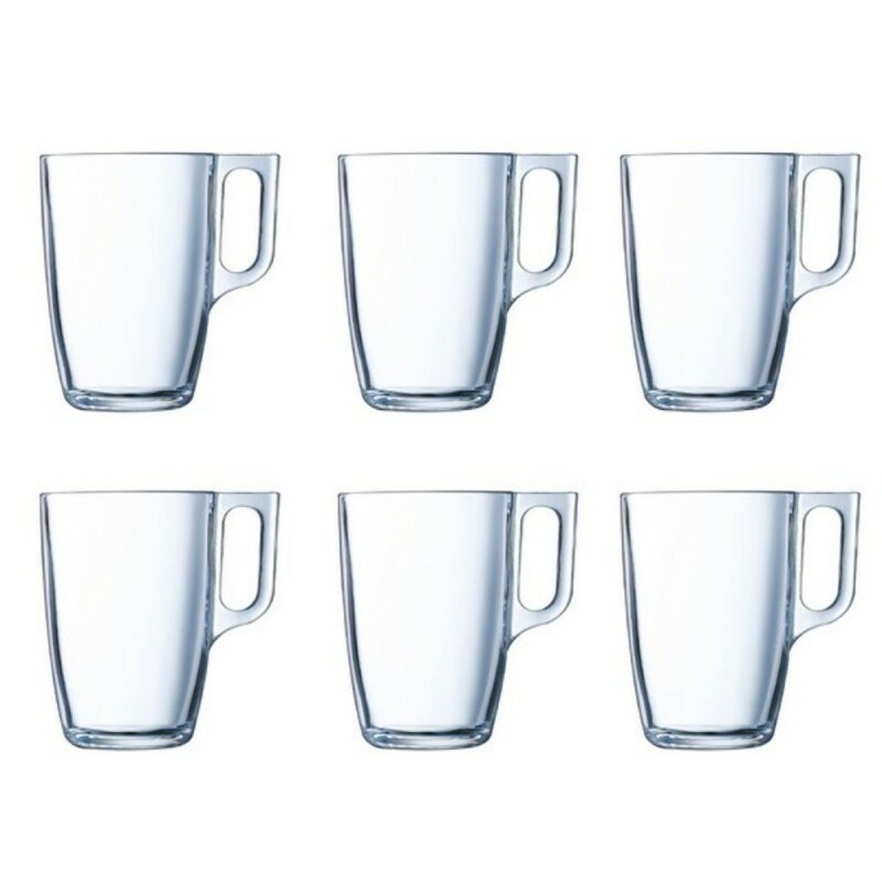 Lot de tasses Luminarc Nuevo Transparent verre (320 ml) (6 Unités)