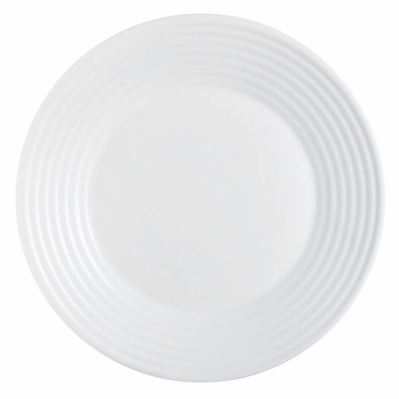 Assiette plate Luminarc Harena Blanc verre (Ø 25 cm)