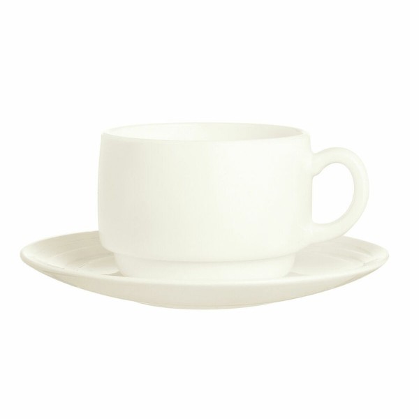 Ensemble de tasses à café Arcoroc Intensity Zenix 12 Unités Beige verr