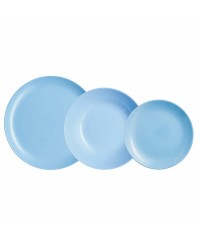 Assietes Luminarc Diwali Bleu verre (18 Pièces)