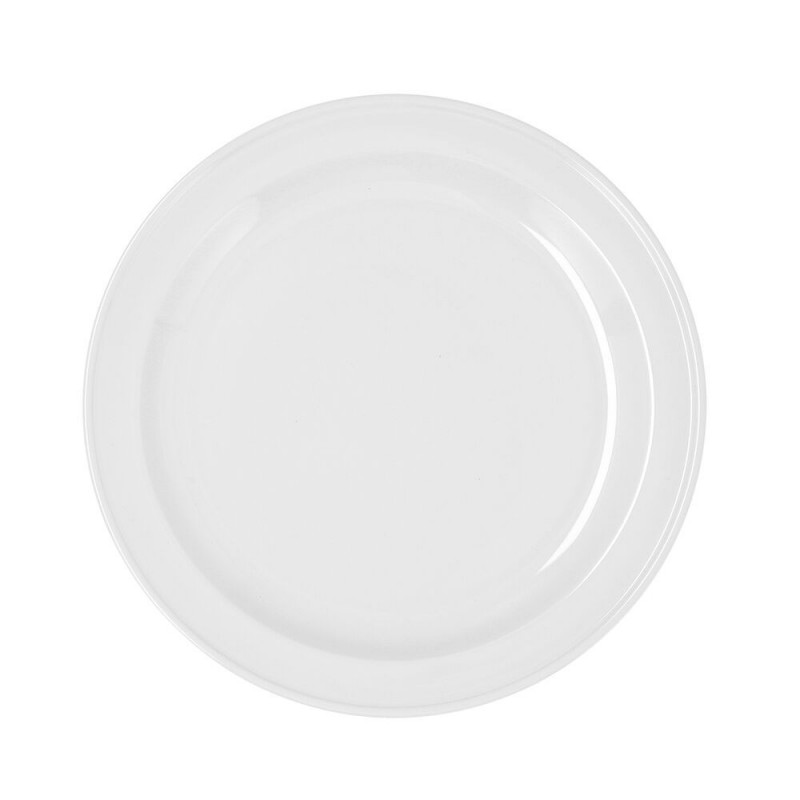 Assiette plate Bidasoa Glacial Céramique Blanc (Ø 26 cm) (Pack 4x)