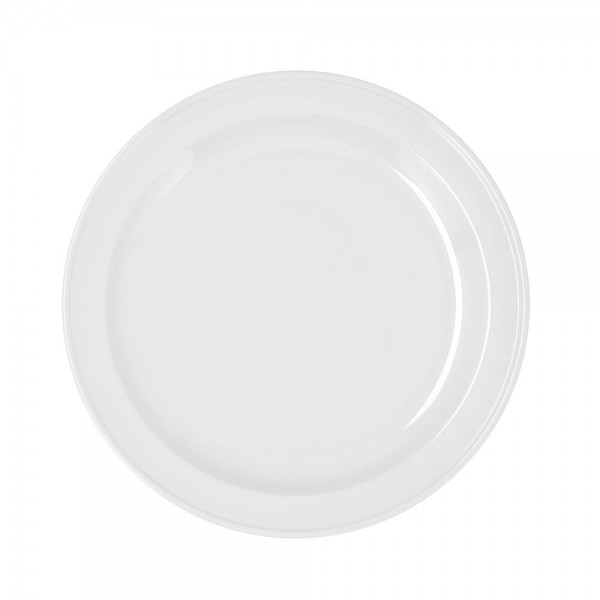 Assiette plate Bidasoa Glacial Céramique Blanc (Ø 26 cm) (Pack 4x)