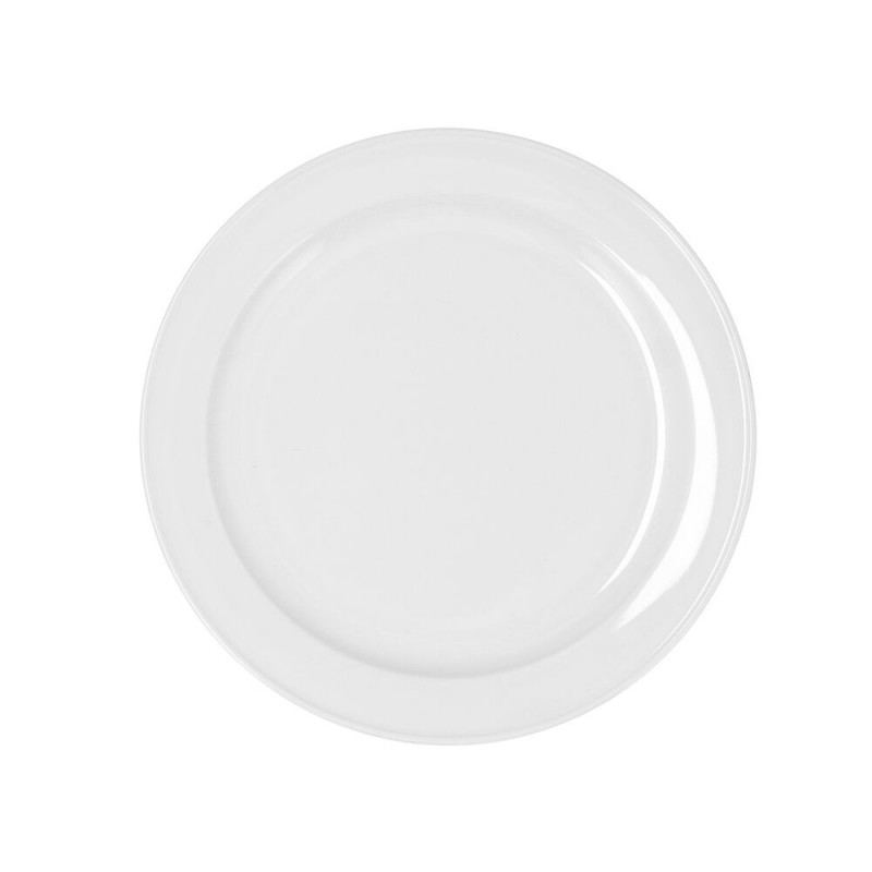 Assiette plate Bidasoa Glacial Céramique Blanc (24 cm) (Pack 6x)