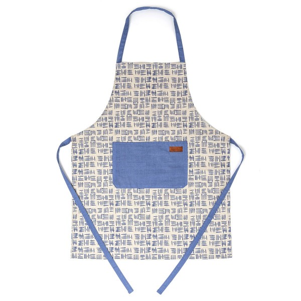 Tablier avec Poche Vinthera Vinthera Bleu Coton (60 x 75 cm) (Pack 12x