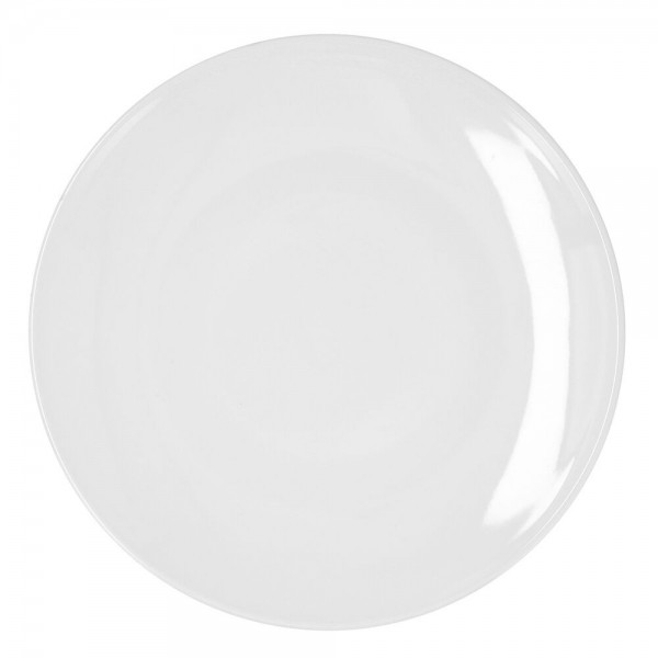 Assiette plate Bidasoa Glacial Coupe Céramique Blanc (30 cm) (Pack 4x)