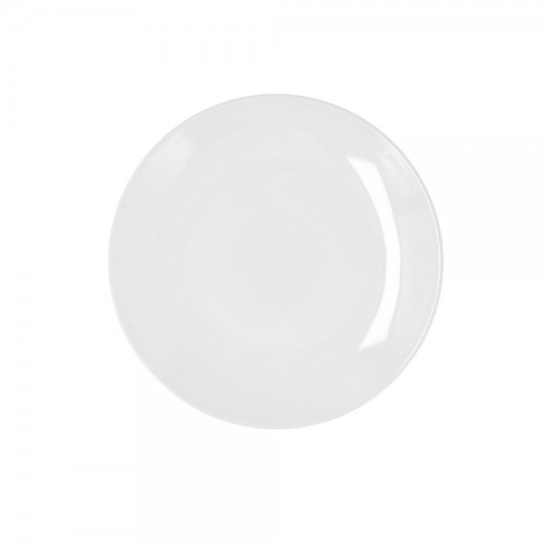 Assiette plate Bidasoa Glacial Coupe Céramique Blanc (21 cm) (Pack 6x)