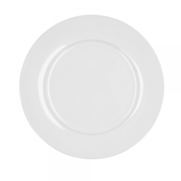 Assiette plate Bidasoa Glacial Céramique Blanc (27 cm) (Pack 4x)