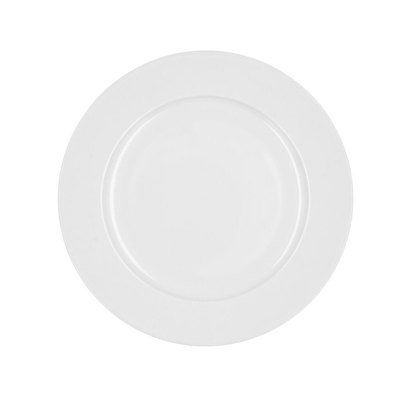 Assiette plate Bidasoa Glacial Céramique Blanc (25 cm) (Pack 6x)