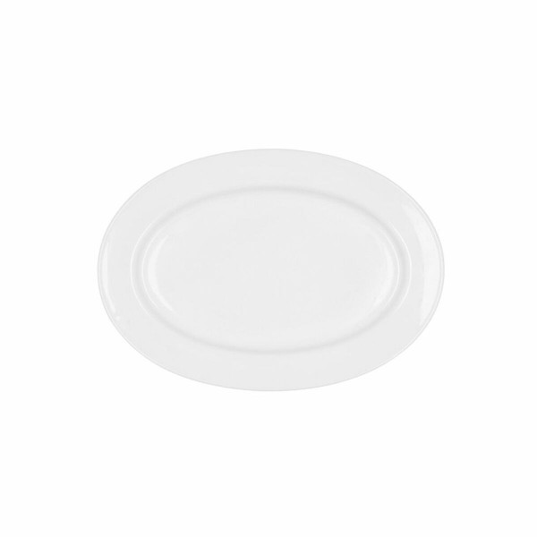 Plat à Gratin Bidasoa Glacial Céramique Blanc (26 x 18 cm) (Pak 6x)