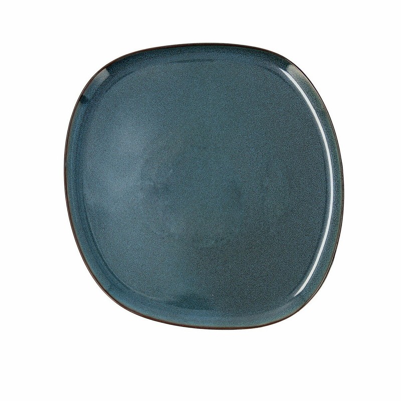 Assiette plate Bidasoa Ikonic Céramique Bleu (26,5 x 25,7 x 1,5 cm) (P