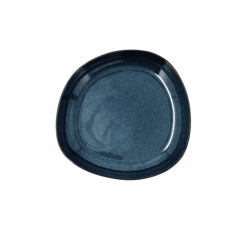 Assiette creuse Bidasoa Ikonic Céramique Bleu (20,5 x 19,5 x 3,3 cm) (