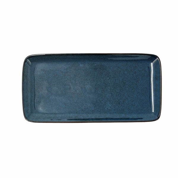 Plat à Gratin Bidasoa Ikonic Céramique Bleu (28 x 14 cm) (Pack 4x)