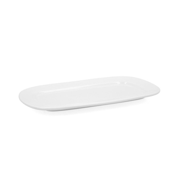 Plat à Gratin Bidasoa Glacial Céramique Blanc (31 x 18 cm) (Pack 6x)