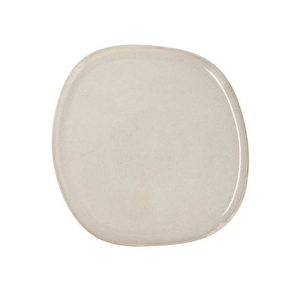 Assiette plate Bidasoa Ikonic Céramique Blanc (26,5 x 25,7 x 1,5 cm) (