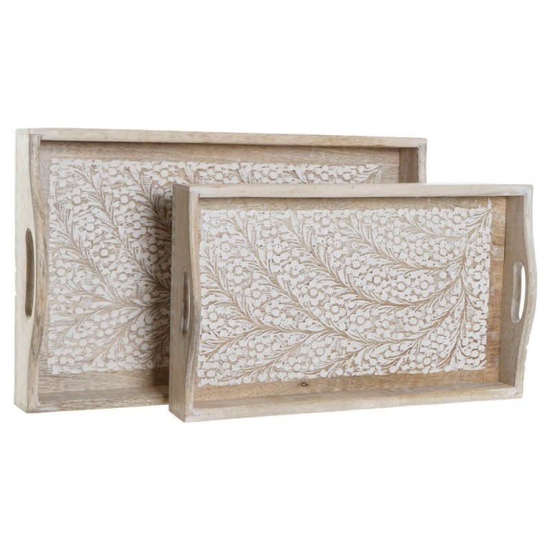 Set of trays DKD Home Decor Branch...