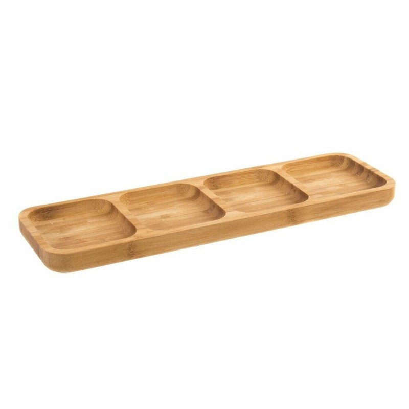 Tray DKD Home Decor Bamboo (33 x 10 x...