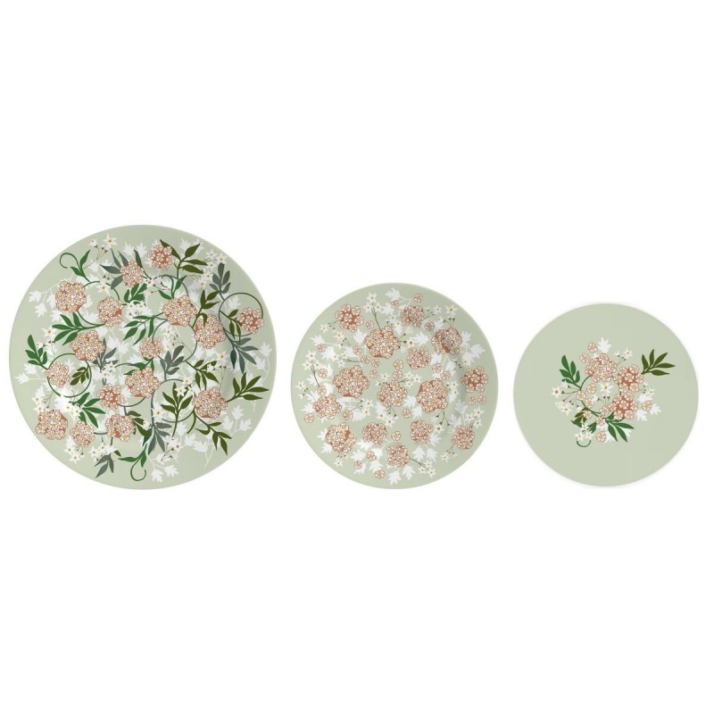 Service de vaisselle DKD Home Decor Porcelaine 18 Pièces (27 x 27 x 3 