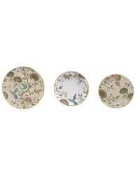 Service de vaisselle DKD Home Decor Porcelaine 18 Pièces (27 x 27 x 3 