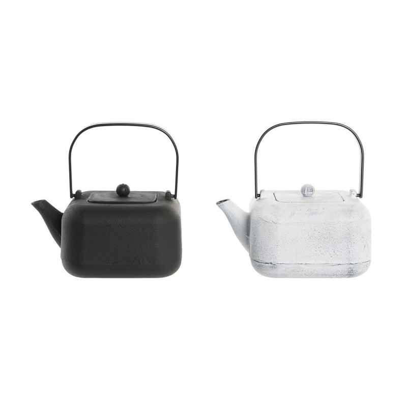 Teapot DKD Home Decor Black Stainless...