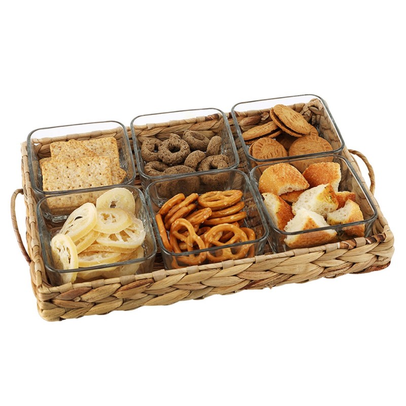 Snack tray DKD Home Decor Crystal...