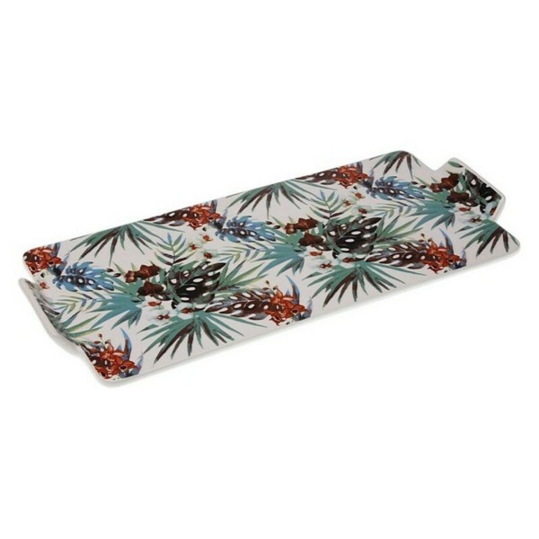 Plateau Versa Tropical Porcelaine (16,3 x 2,5 x 36,5 cm)