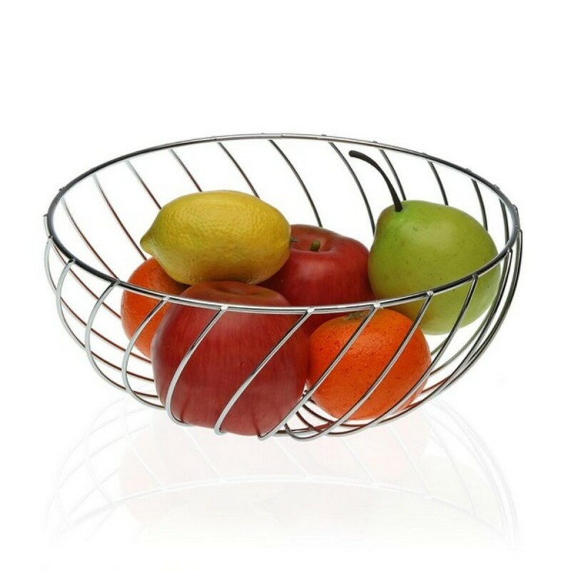 Fruit Bowl Metal Chromed (26 x 12 x...