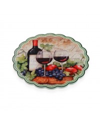 Dessous de plat Versa Rond Vin Céramique Liège (20 x 20 cm)