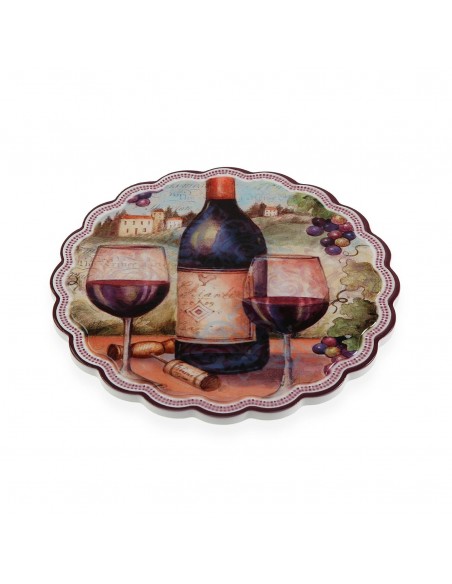 Dessous de plat Versa Rond Vin Céramique Liège (20 x 20 cm)