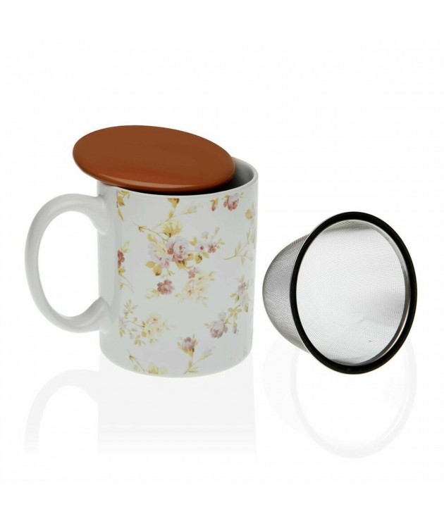 Tasse avec filtre pour infusions Versa Maggie Porcelaine (12 x 8 x 10 