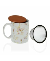 Tasse avec filtre pour infusions Versa Maggie Porcelaine (12 x 8 x 10 