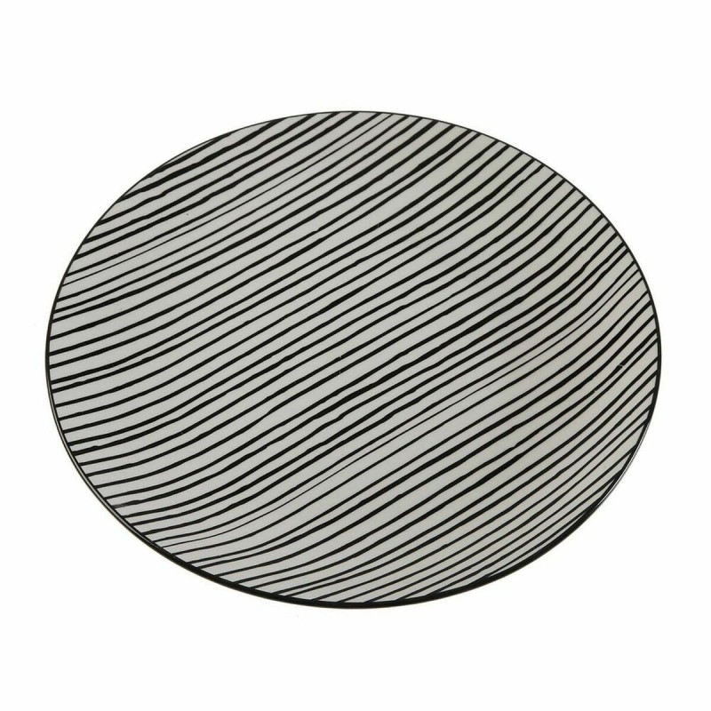 Flat plate Versa Black Lines Porcelain