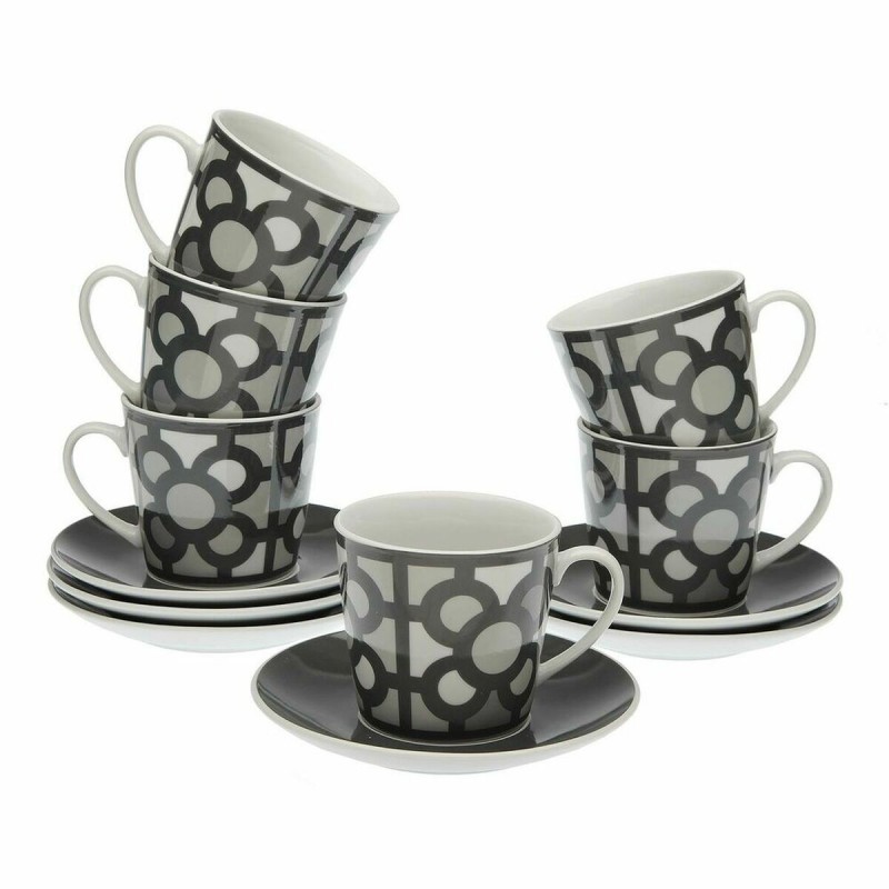 Set of 6 teacups with plates Versa...
