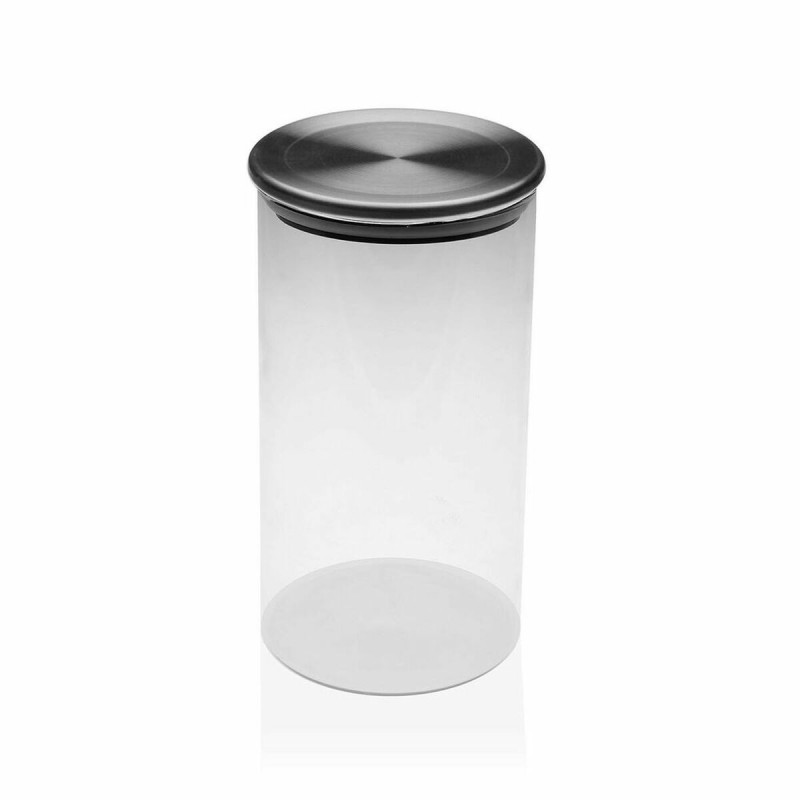 Glass Jar Versa 600 ml Crystal Steel...