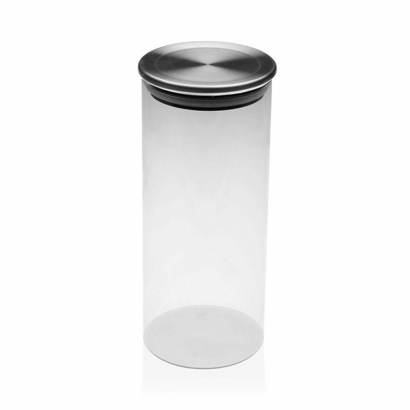 Glass Jar Versa 1000 ml Crystal Steel...