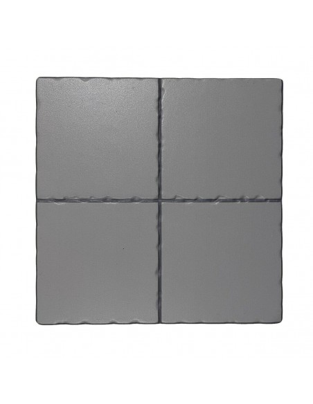 Dessous de plat Versa Gris Céramique (20 x 20 cm)