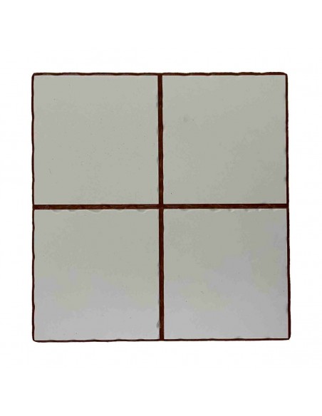 Dessous de plat Versa Blanc Céramique (20 x 20 cm)