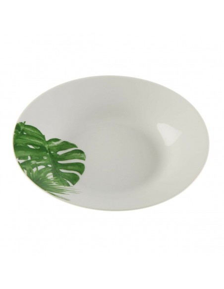 Assiette creuse Versa New Leaves Volet Porcelaine