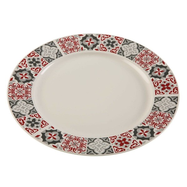 Assiette plate Versa Bordeaux Porcelaine