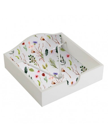 Porte-serviettes Versa Sansa Bois MDF (18 x 7 x 18 cm)