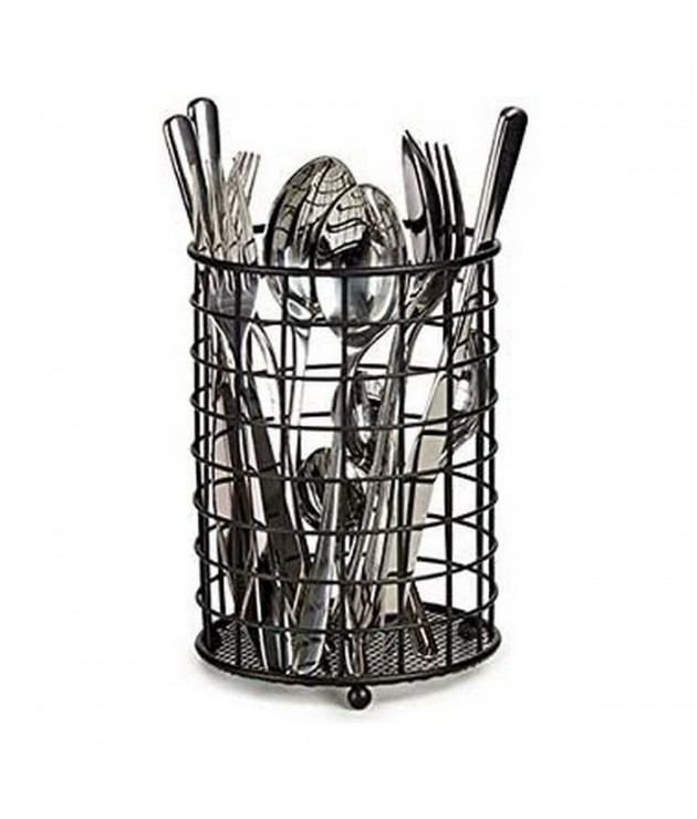 Pot for Kitchen Utensils Black Steel