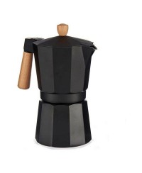 Cafetière Italienne Bois Aluminium (9 Tasses)