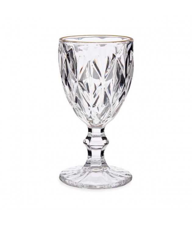 Wineglass Diamond Golden Transparent...