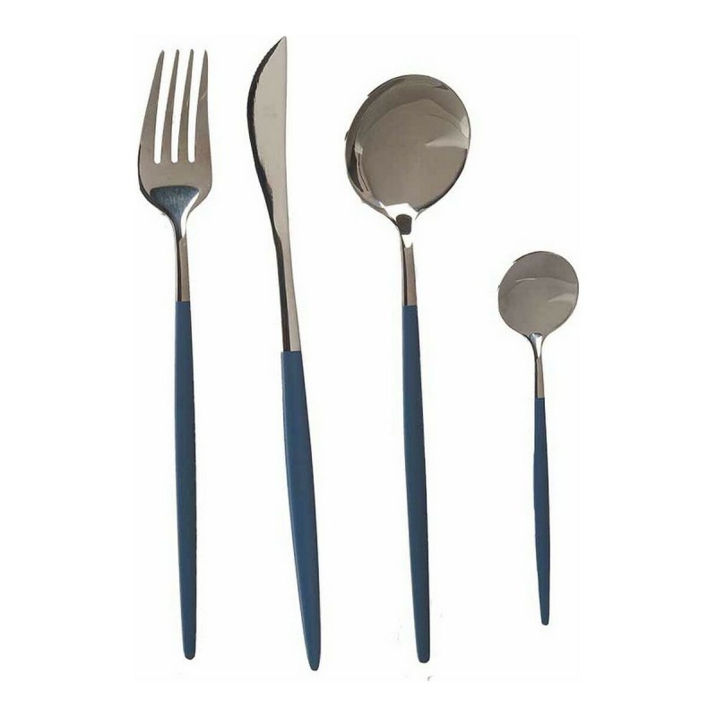 Cutlery Set Silver Grey Stainless...
