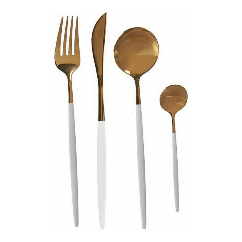 Cutlery Set Golden White Stainless...