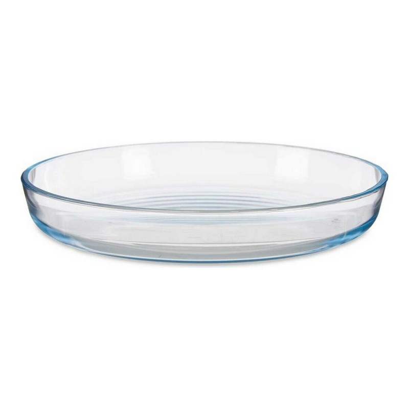 Plat de Four Transparent Verre Borosilicaté (31,5 x 5 x 31,5 cm)